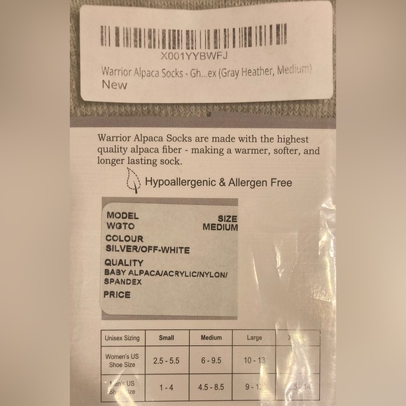 WARRIOR ALPACA SOCKS Ghost Socks Low Cut Micro No Show Unisex Socks - Picture 8 of 8